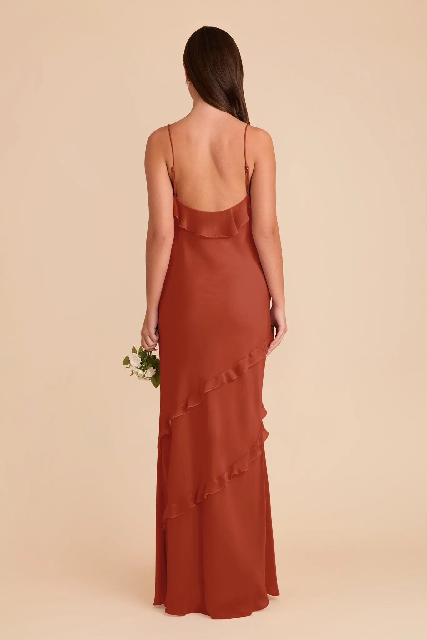 Valentina Chiffon Dress - Auburn sold by Birdy Grey product image thumbnail 5