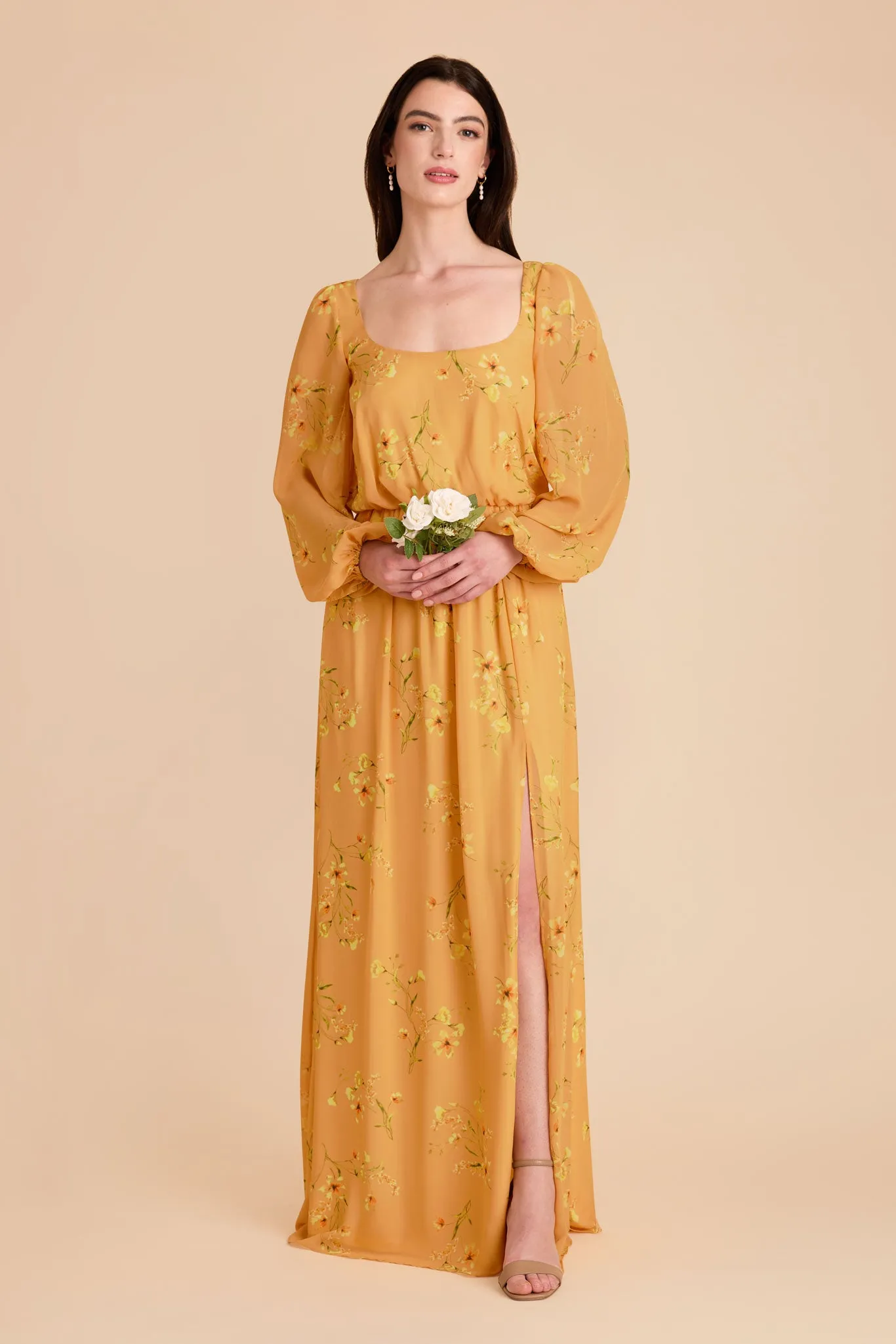 Eloise Chiffon Dress - Marigold Le Fleur sold by Birdy Grey product image thumbnail 2