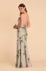 Olivia Matte Satin Dress - Latte Camellia Blooms sold by Birdy Grey
