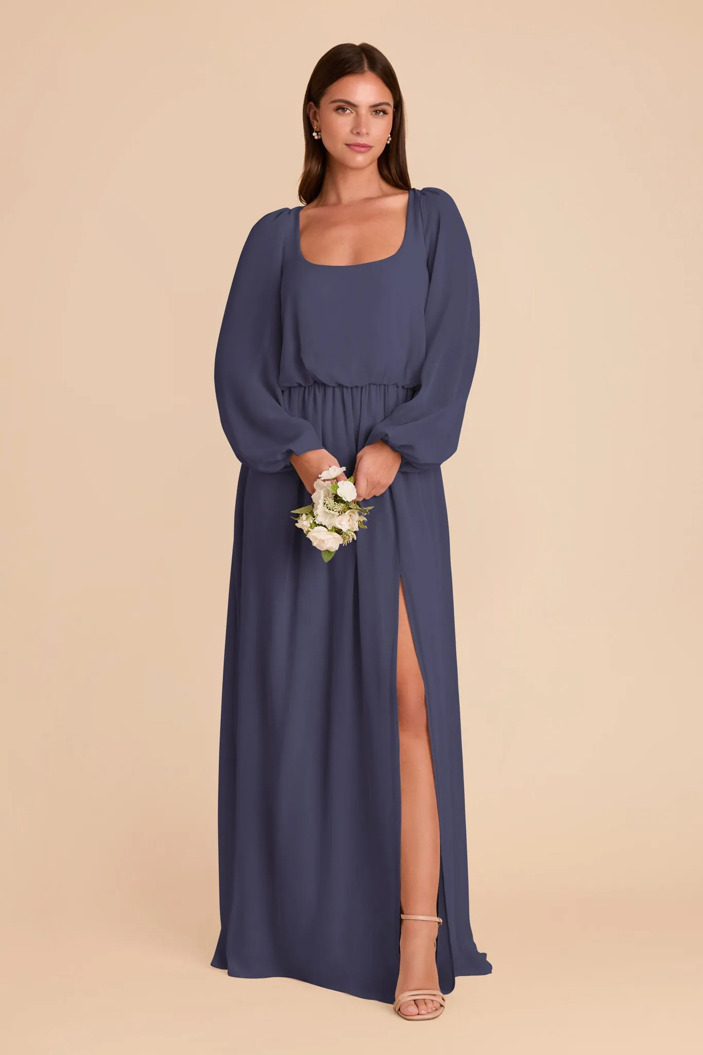 Eloise Chiffon Dress - Dusk Blue sold by Birdy Grey product image thumbnail 3