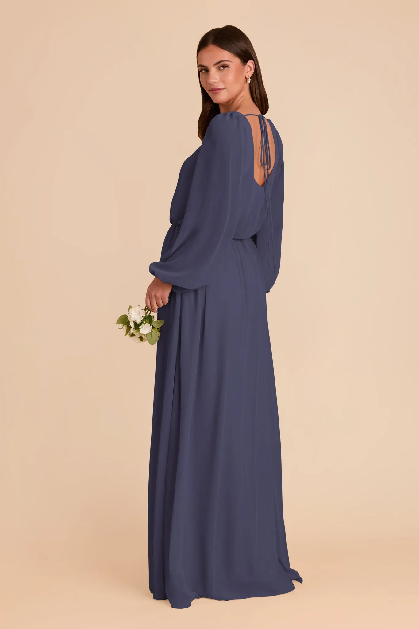 Eloise Chiffon Dress - Dusk Blue sold by Birdy Grey product image thumbnail 5