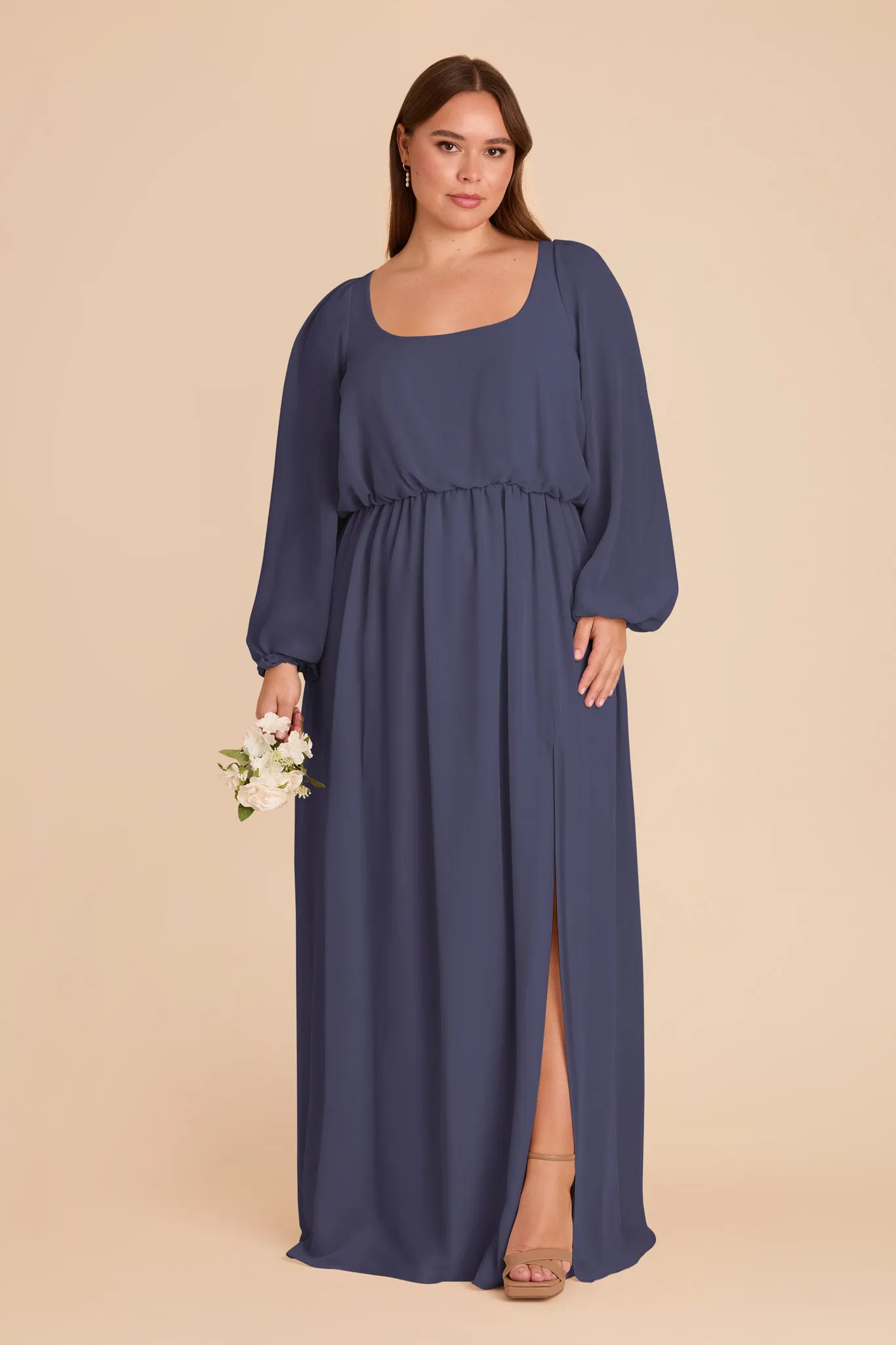Eloise Chiffon Dress - Dusk Blue sold by Birdy Grey product image thumbnail 2