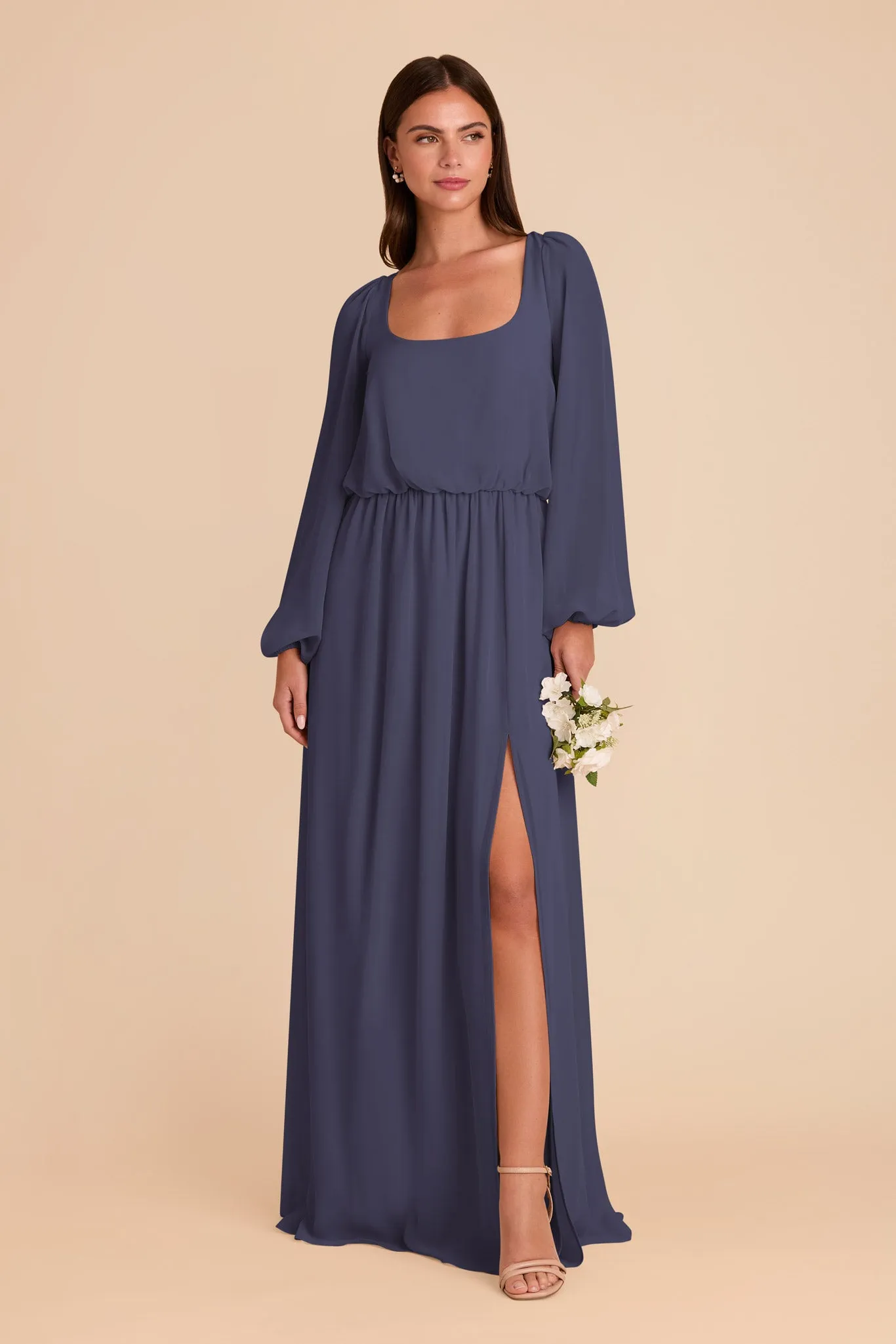 Eloise Chiffon Dress - Dusk Blue sold by Birdy Grey product image thumbnail 4
