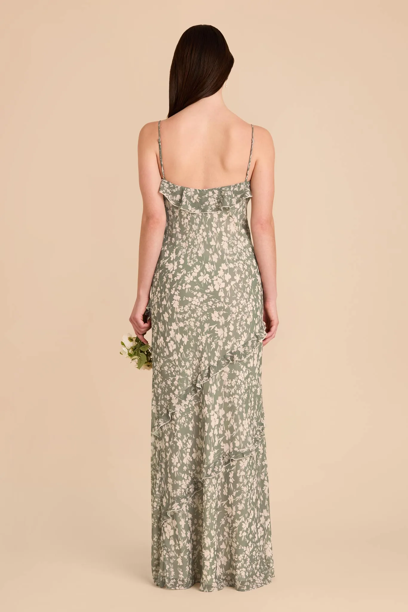 Valentina Chiffon Dress - Thyme Dreamy Floral sold by Birdy Grey product image thumbnail 4