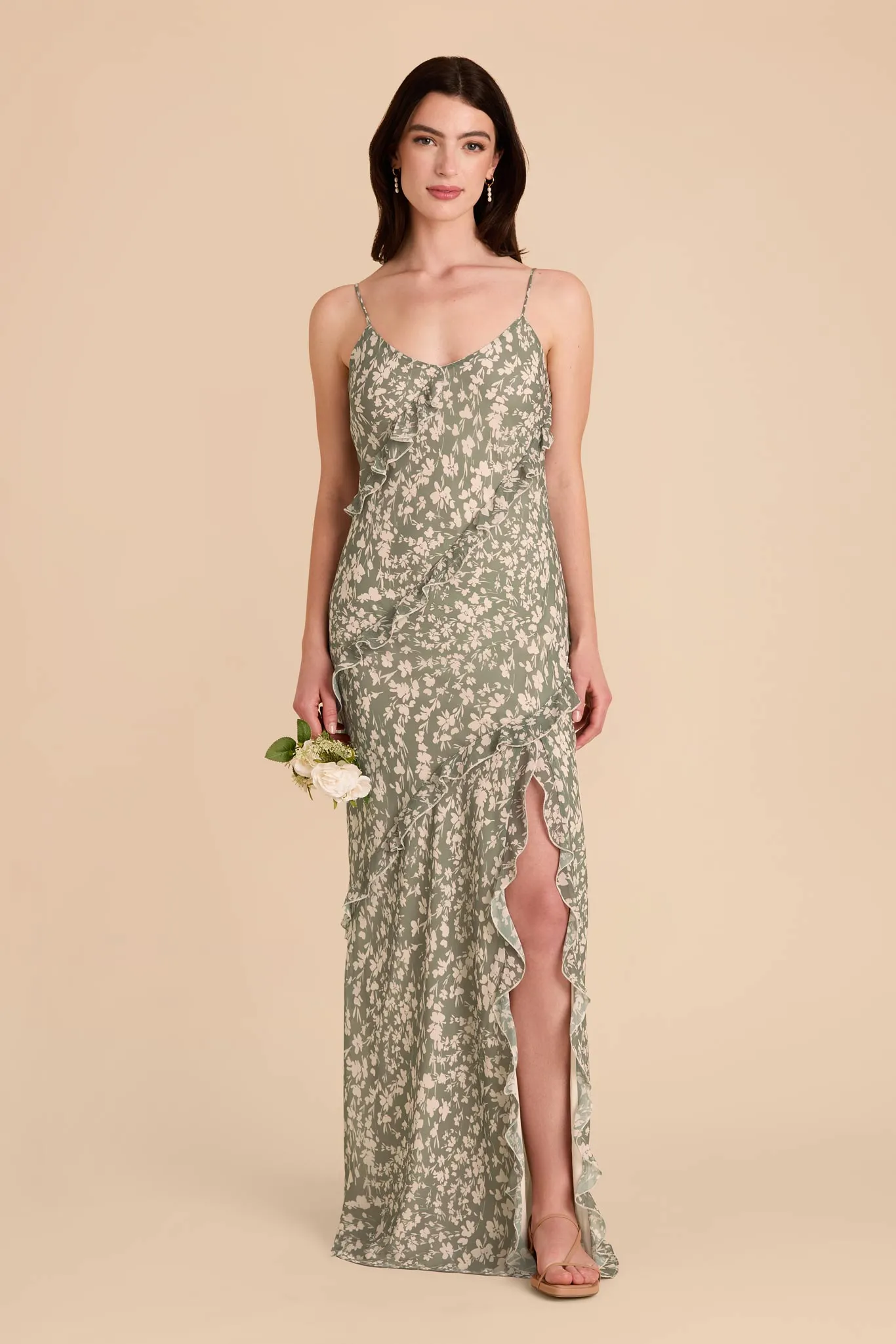 Valentina Chiffon Dress - Thyme Dreamy Floral sold by Birdy Grey product image thumbnail 2