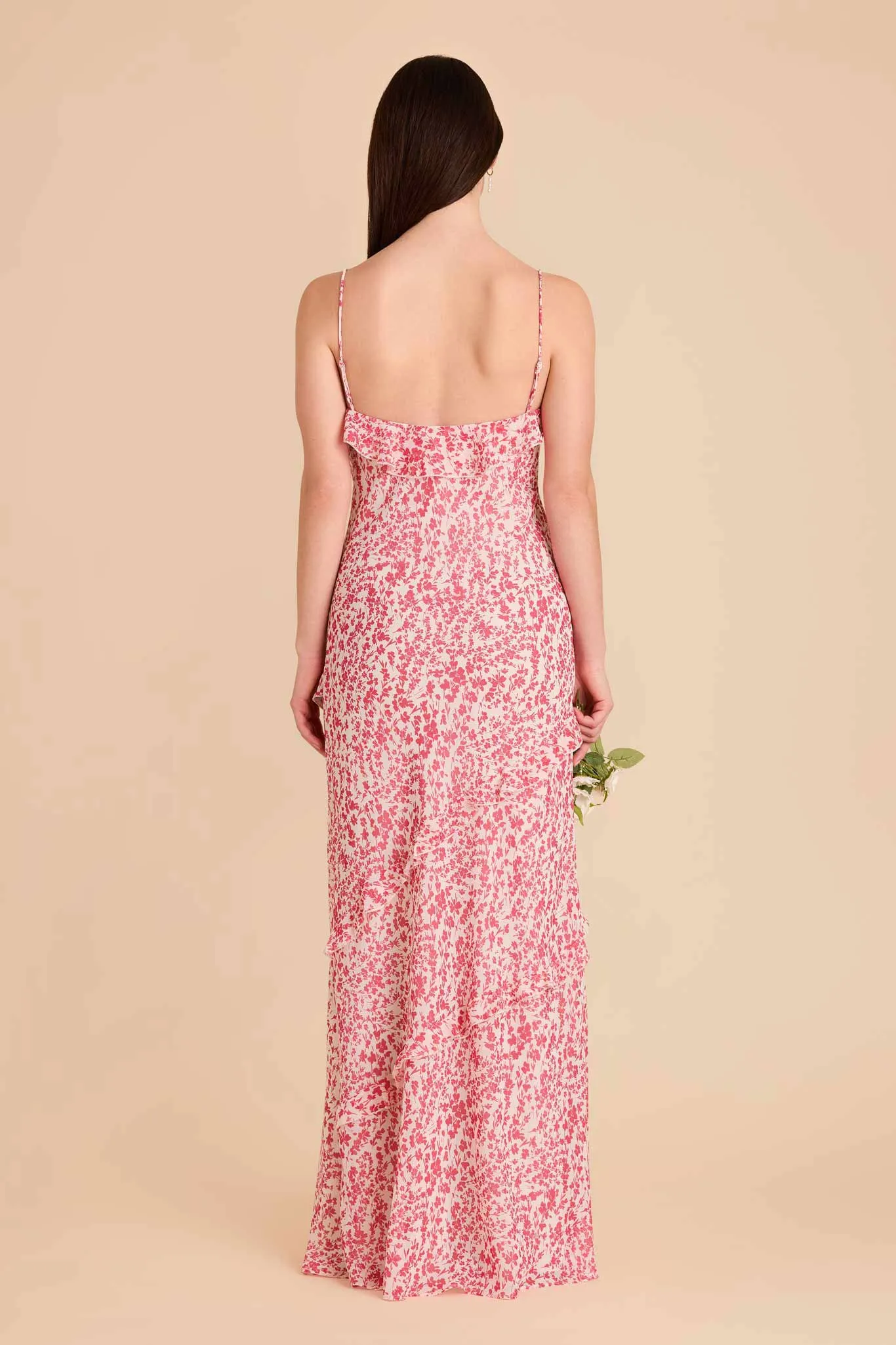 Valentina Chiffon Dress - Pink Dreamy Ditsy sold by Birdy Grey product image thumbnail 4