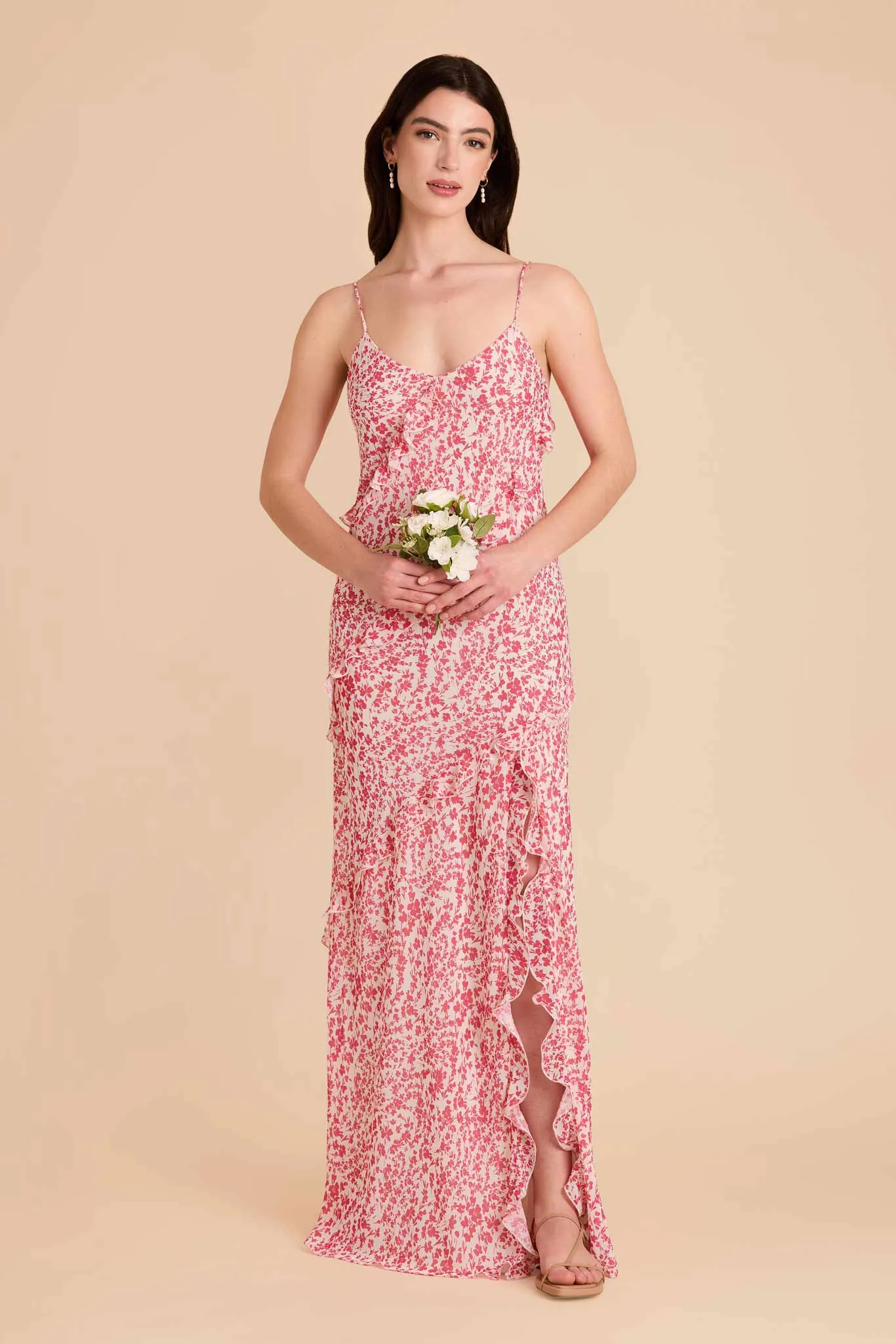 Valentina Chiffon Dress - Pink Dreamy Ditsy sold by Birdy Grey product image thumbnail 2