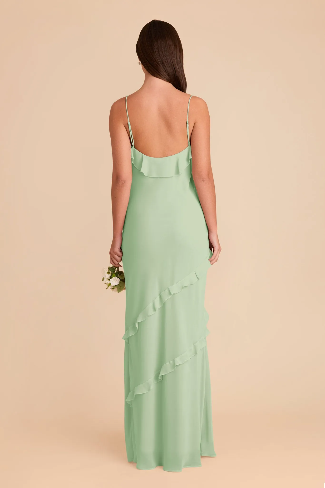 Valentina Chiffon Dress - Pistachio sold by Birdy Grey product image thumbnail 5