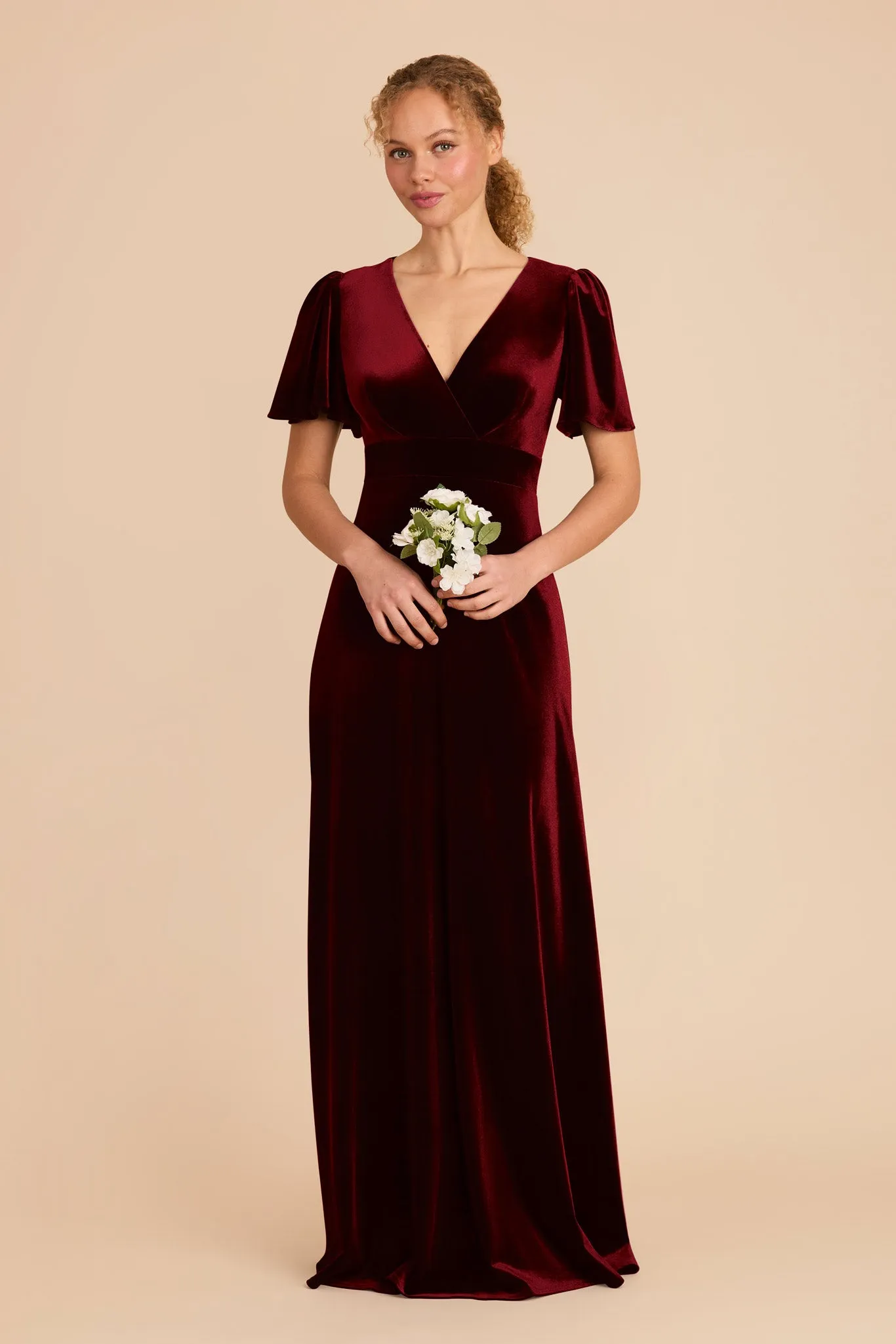 Marni Velvet Dress - Cabernet sold by Birdy Grey product image thumbnail 3