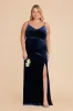 Catherine Velvet Dress - Sapphire Blue sold by Birdy Grey