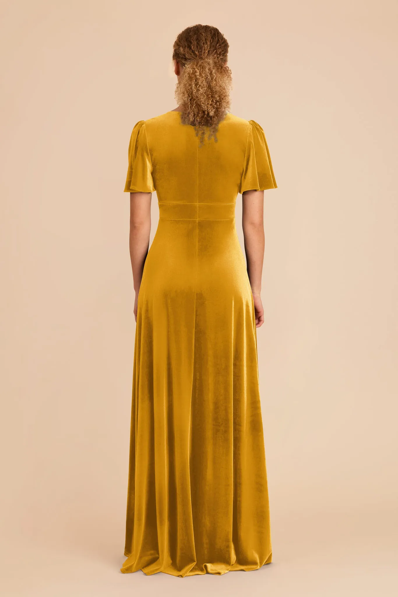 Marni Velvet Dress - Butterscotch sold by Birdy Grey product image thumbnail 5