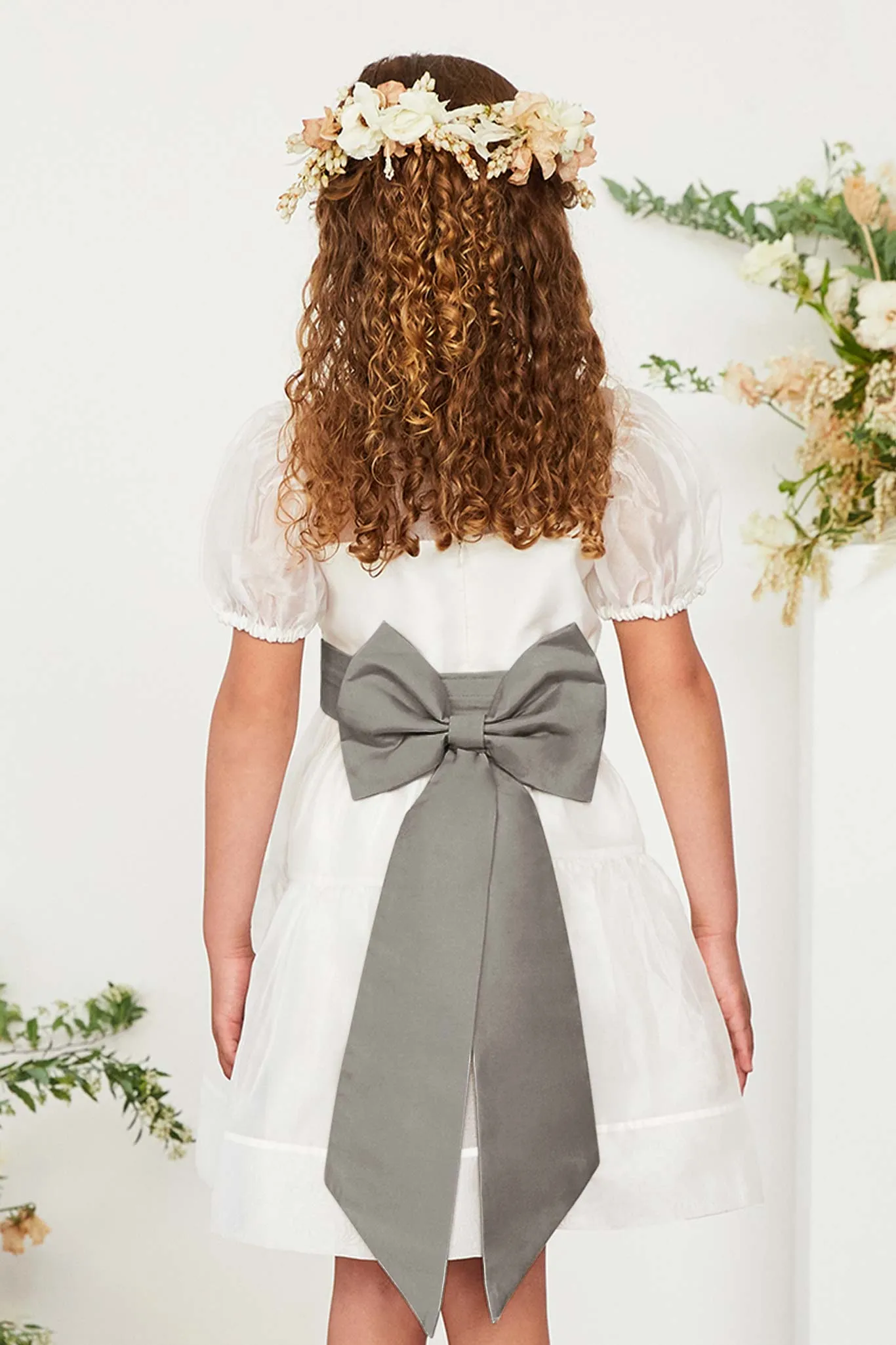 Liz Flower Girl Sash - Quartz sold by Birdy Grey product image thumbnail 4