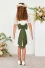 Liz Flower Girl Sash - Martini sold by Birdy Grey