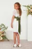 Liz Flower Girl Sash - Martini sold by Birdy Grey