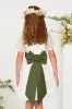 Liz Flower Girl Sash - Martini sold by Birdy Grey