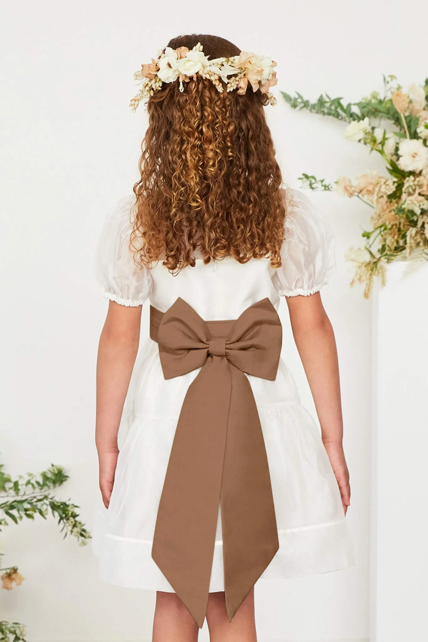 Liz Flower Girl Sash - Copper sold by Birdy Grey product image thumbnail 5