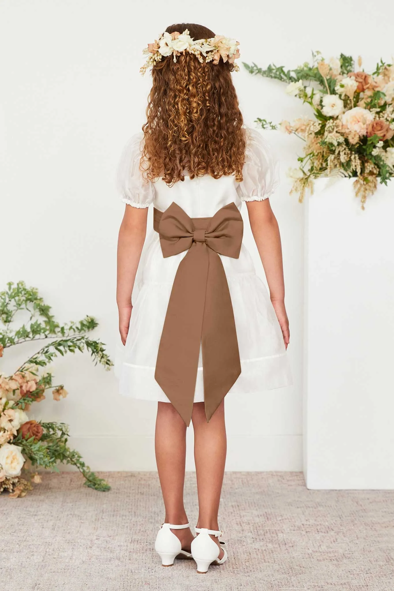 Liz Flower Girl Sash - Copper sold by Birdy Grey product image thumbnail 2