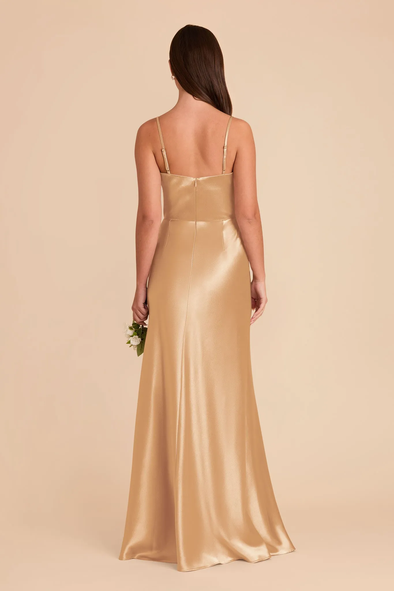 Mai Shiny Satin Dress - Gold sold by Birdy Grey product image thumbnail 5