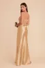 Mai Shiny Satin Dress - Gold sold by Birdy Grey