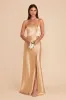 Mai Shiny Satin Dress - Gold sold by Birdy Grey