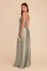 Mai Shiny Satin Dress - Moss Green sold by Birdy Grey