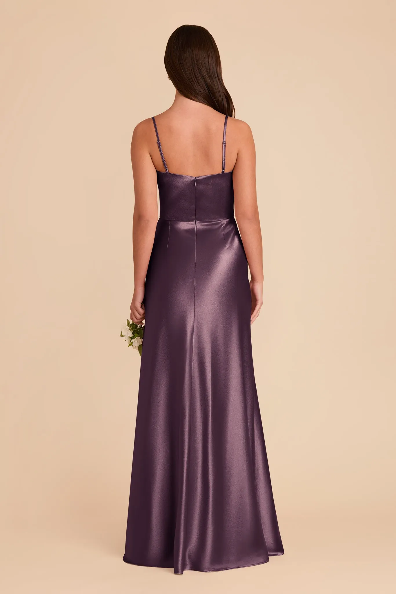 Mai Shiny Satin Dress - Plum sold by Birdy Grey product image thumbnail 5