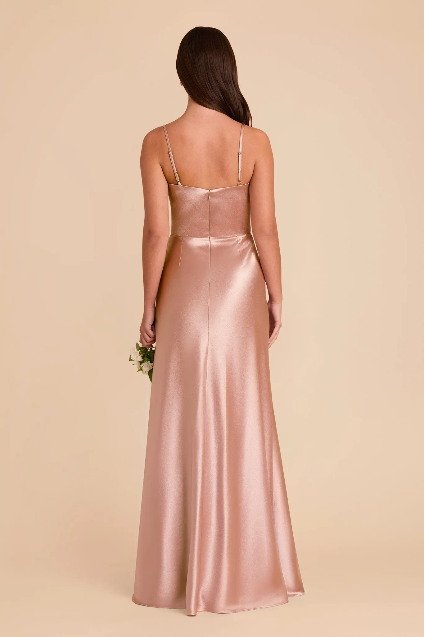 Mai Shiny Satin Dress - Rose Gold sold by Birdy Grey product image thumbnail 5