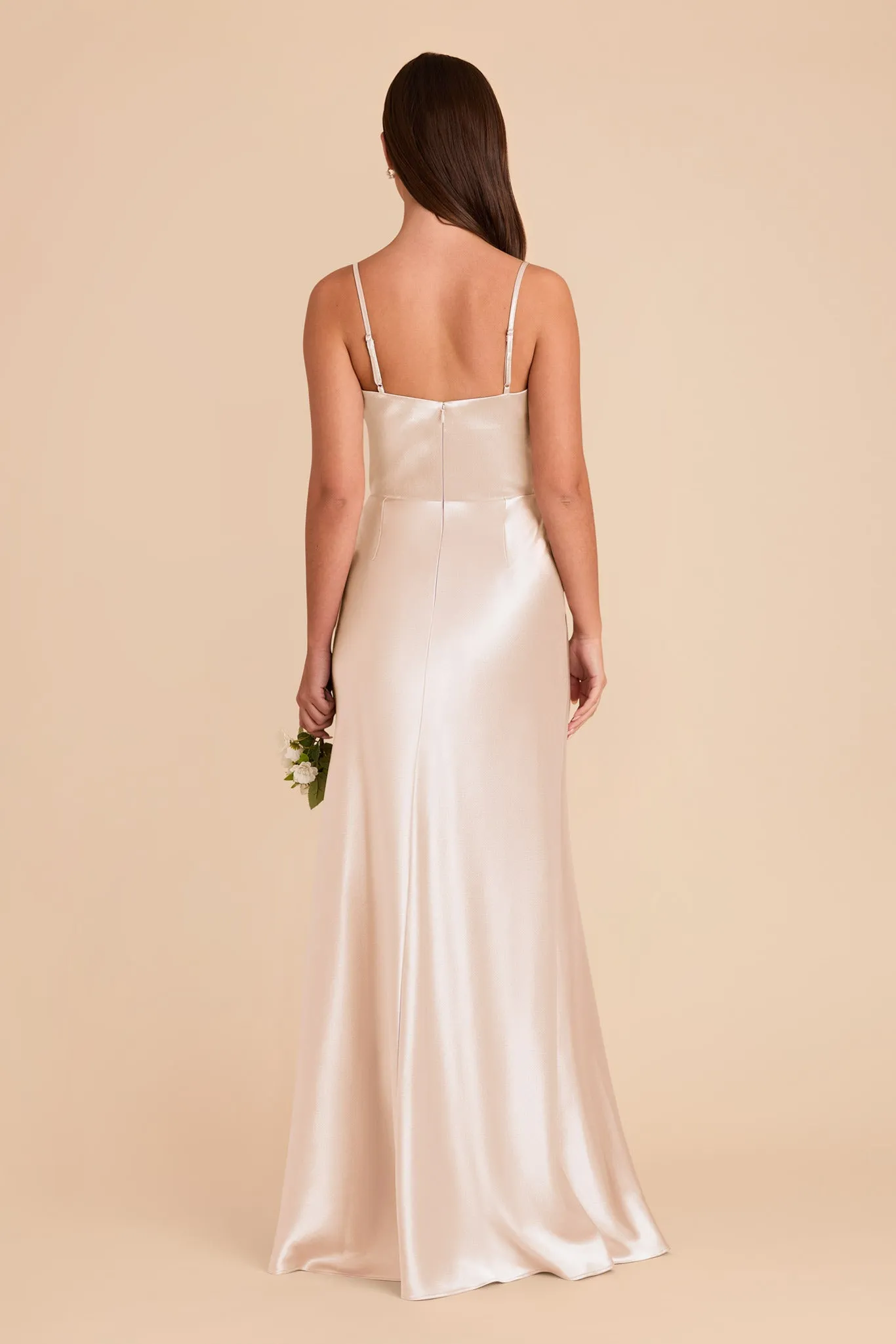 Mai Shiny Satin Dress - Champagne sold by Birdy Grey product image thumbnail 5