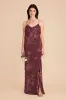 Valentina Chiffon Dress - Sangria Whimsical Blooms sold by Birdy Grey