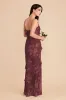 Valentina Chiffon Dress - Sangria Whimsical Blooms sold by Birdy Grey