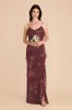 Valentina Chiffon Dress - Sangria Whimsical Blooms sold by Birdy Grey