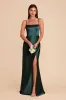 Mai Shiny Satin Dress - Emerald sold by Birdy Grey