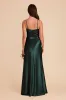 Mai Shiny Satin Dress - Emerald sold by Birdy Grey