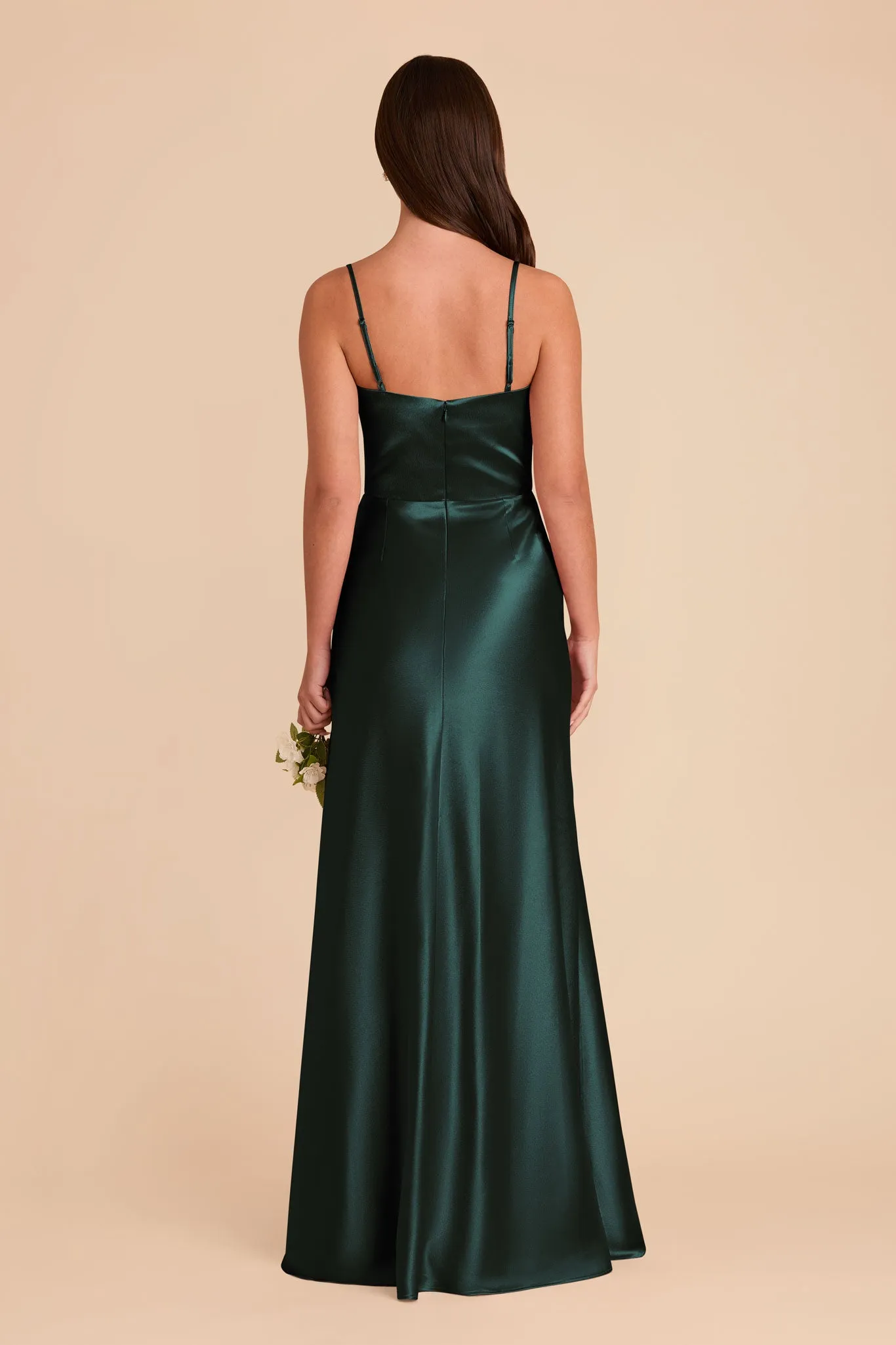 Mai Shiny Satin Dress - Emerald sold by Birdy Grey product image thumbnail 5