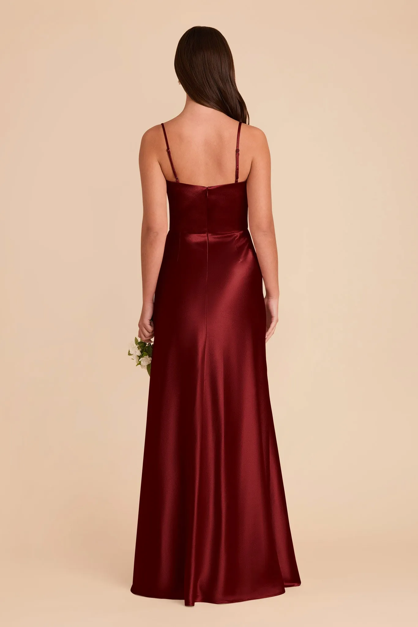 Mai Shiny Satin Dress - Cabernet sold by Birdy Grey product image thumbnail 5