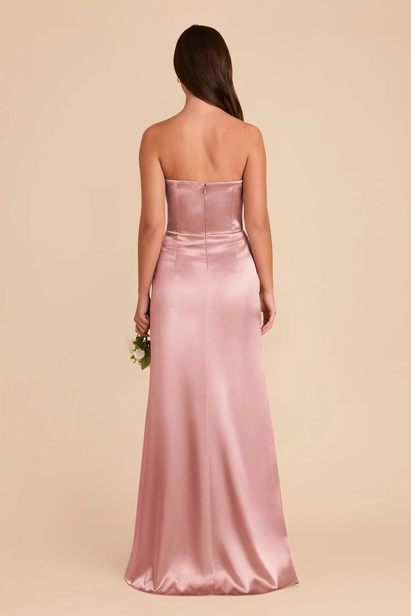 Mai Shiny Satin Dress - English Rose sold by Birdy Grey product image thumbnail 5