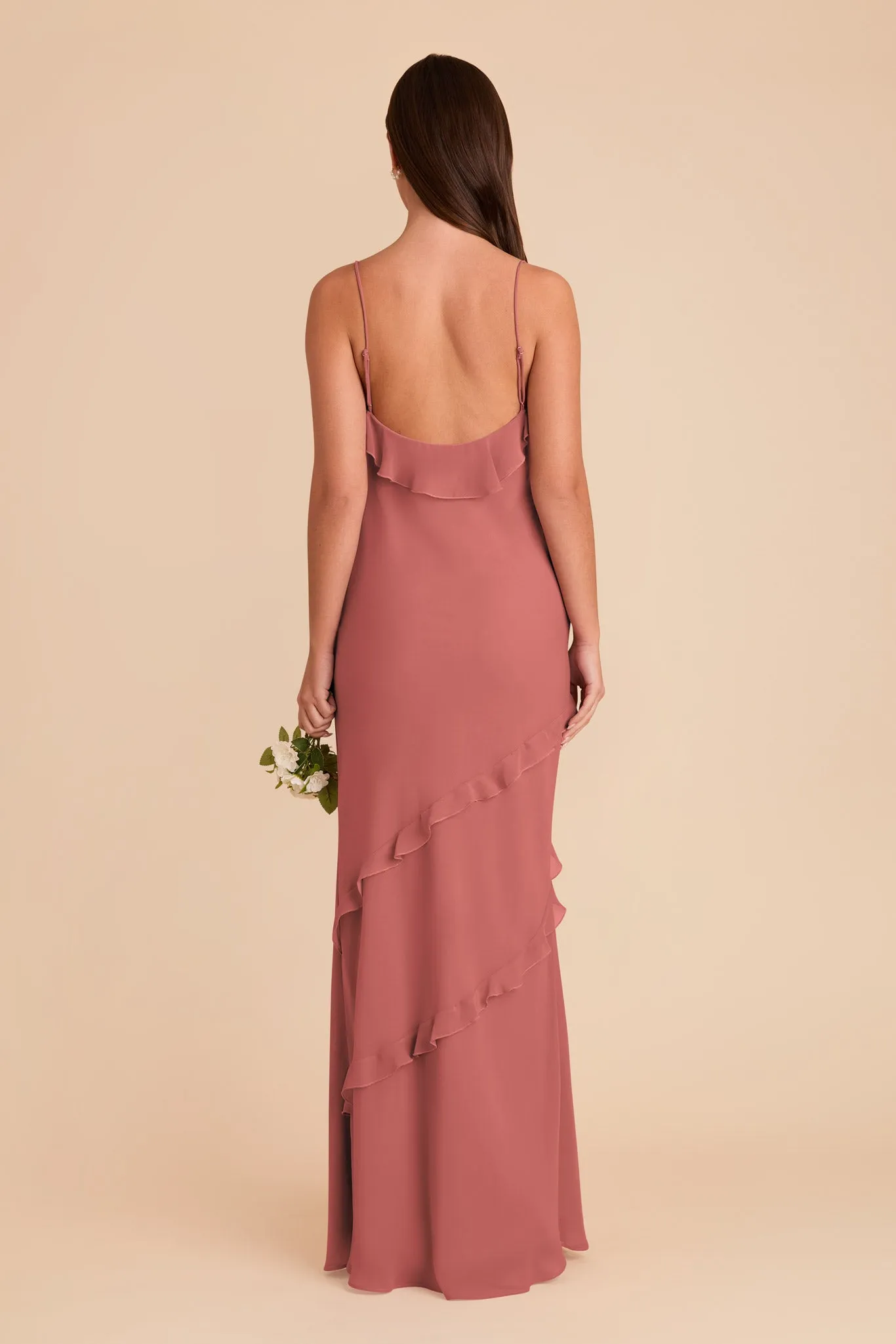 Valentina Chiffon Dress - Wild Rose sold by Birdy Grey product image thumbnail 5