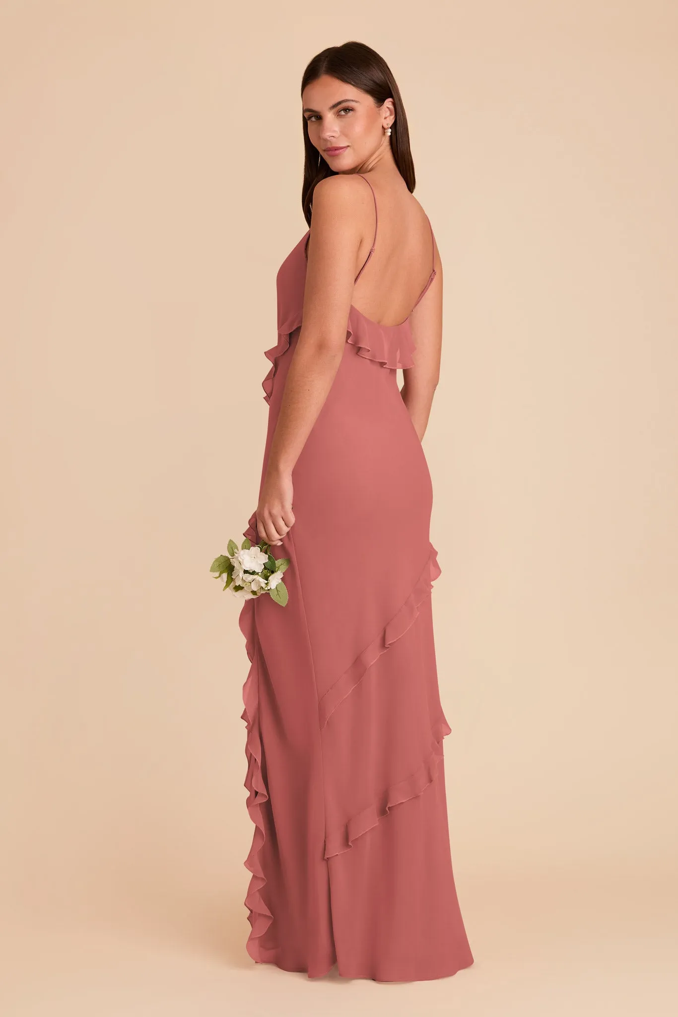 Valentina Chiffon Dress - Wild Rose sold by Birdy Grey product image thumbnail 4