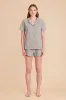 Atticus Pajama Set - Cocoa Stripe sold by Birdy Grey