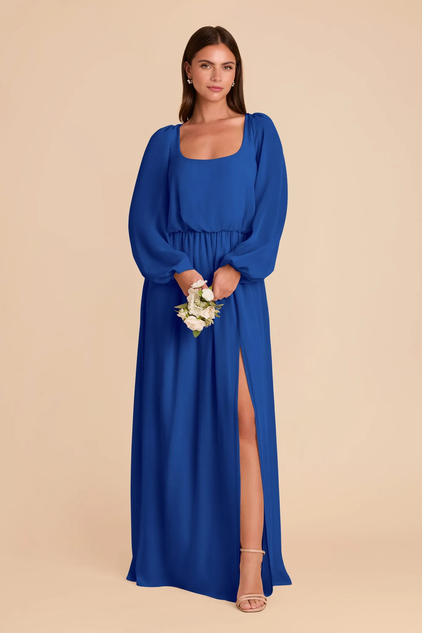 Eloise Chiffon Dress - Cobalt Blue sold by Birdy Grey product image thumbnail 4