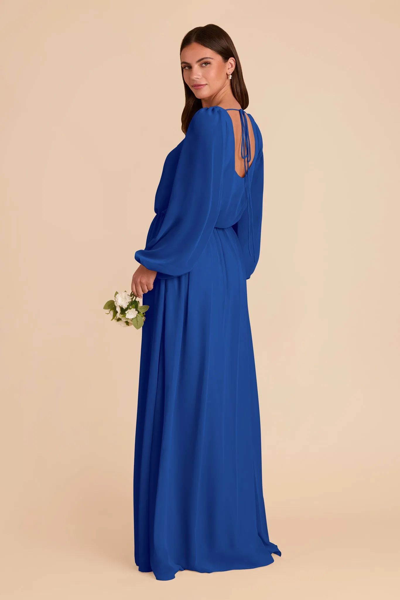 Eloise Chiffon Dress - Cobalt Blue sold by Birdy Grey product image thumbnail 5