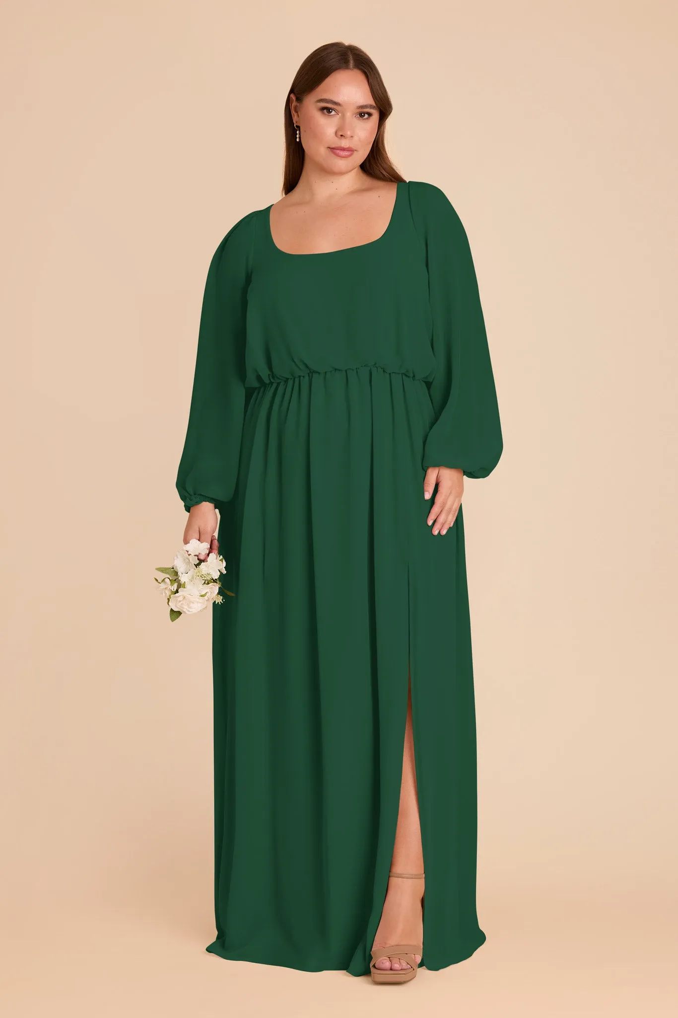 Eloise Chiffon Dress - Forest Green sold by Birdy Grey product image thumbnail 2