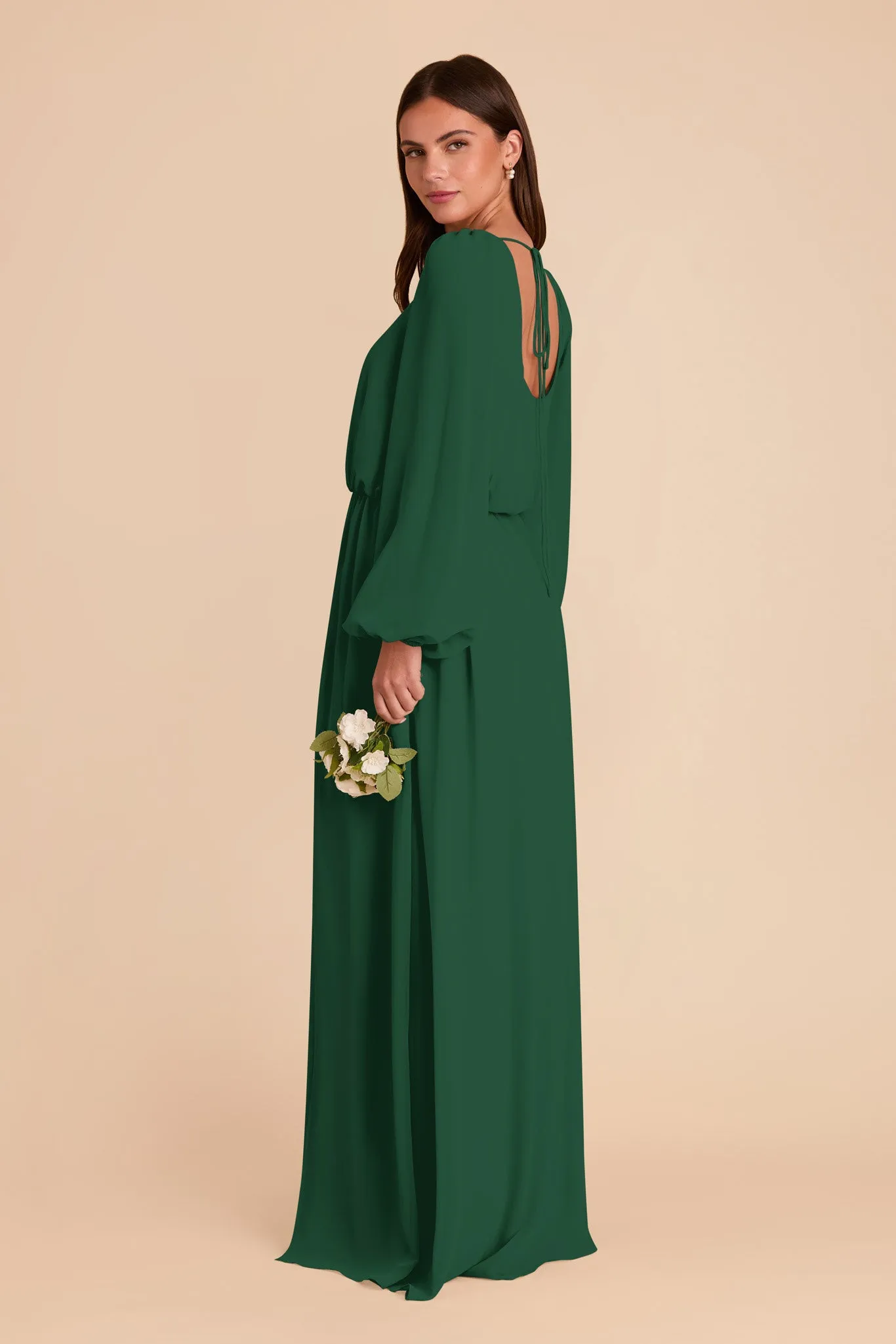 Eloise Chiffon Dress - Forest Green sold by Birdy Grey product image thumbnail 5