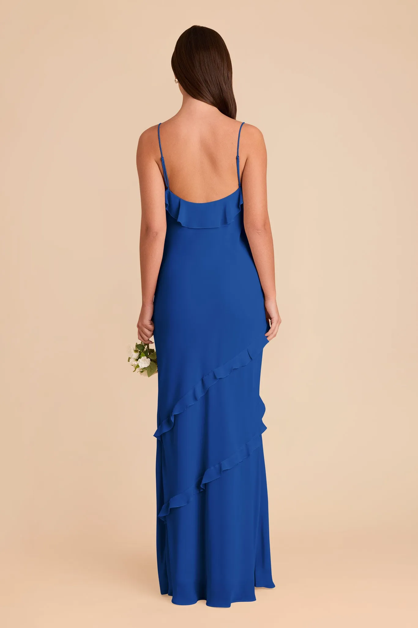 Valentina Chiffon Dress - Cobalt Blue sold by Birdy Grey product image thumbnail 5
