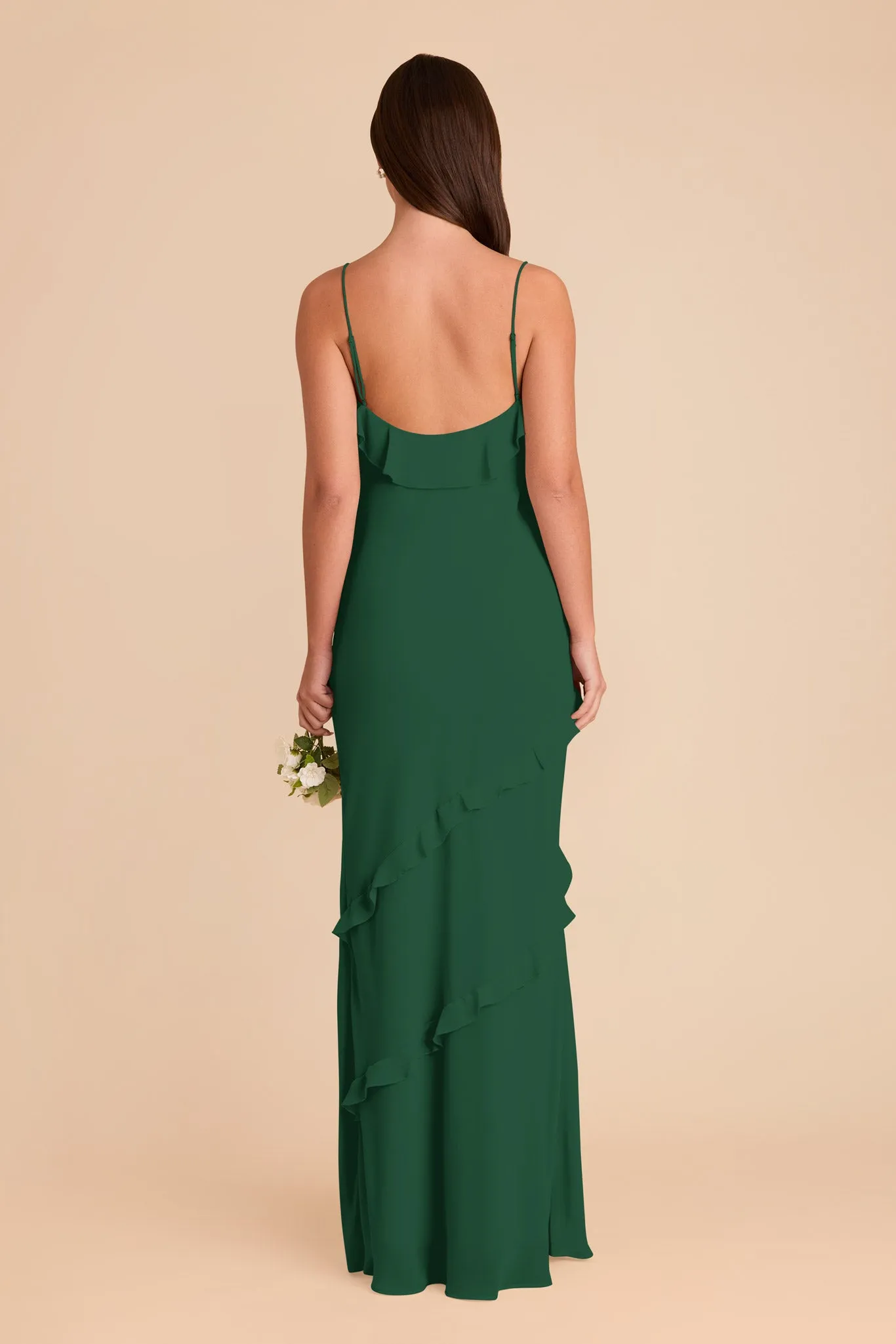 Valentina Chiffon Dress - Forest Green sold by Birdy Grey product image thumbnail 5