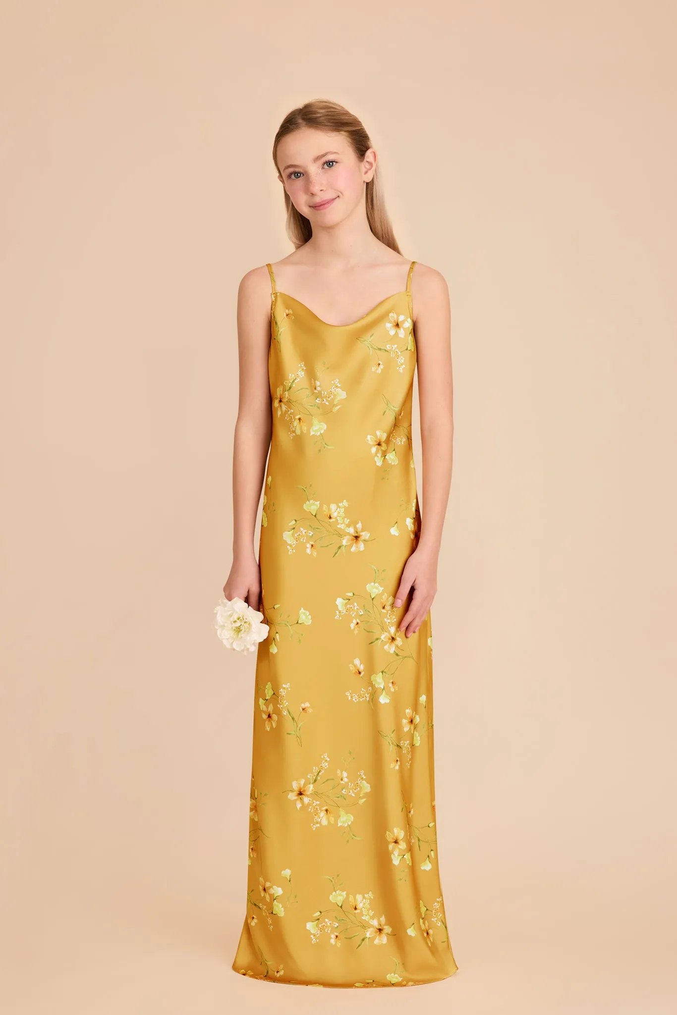 Elisa Junior Matte Satin Dress - Marigold Le Fleur sold by Birdy Grey product image thumbnail 2