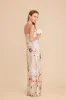 Elisa Junior Matte Satin Dress - Champagne Cascadia Bouquet sold by Birdy Grey