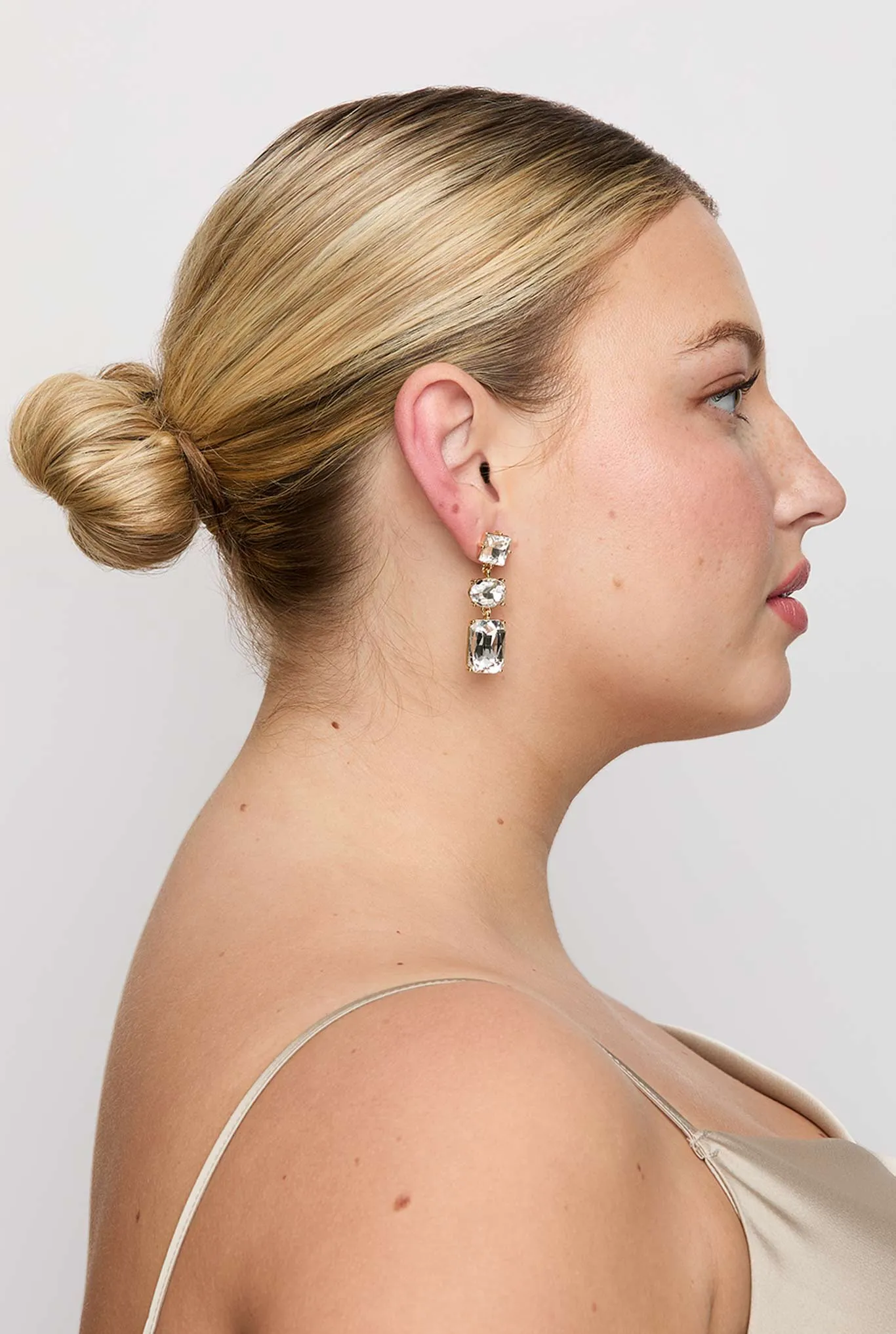Allie Earring by Petit Moments - Clear sold by Birdy Grey product image thumbnail 3