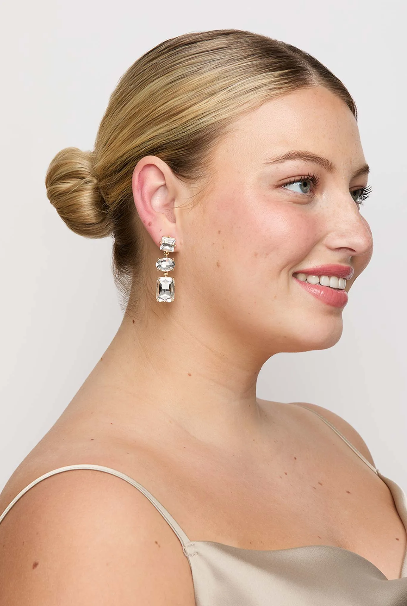 Allie Earring by Petit Moments - Clear sold by Birdy Grey