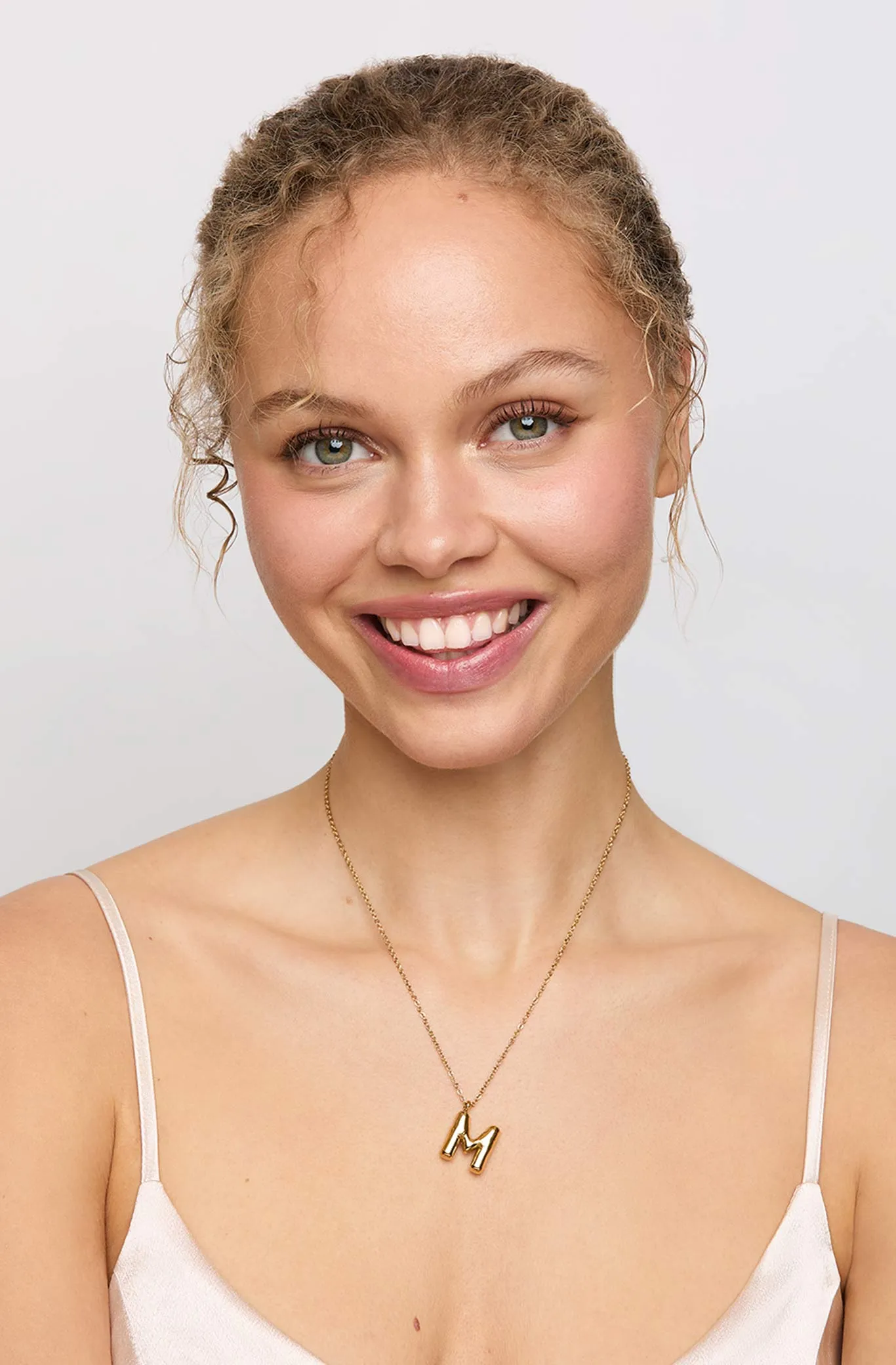 Bubble Initial Necklace by Petit Moments - Silver sold by Birdy Grey product image thumbnail 5